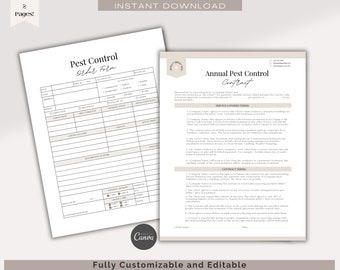 Editable Pest Control Service Agreement Template (PDF)
