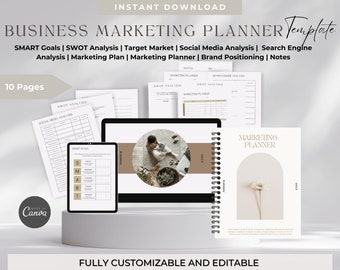 Business Marketing Planner,Marketing Planner,Social media planner,Business planner,Content planner,Marketing plan,Marketing strategy