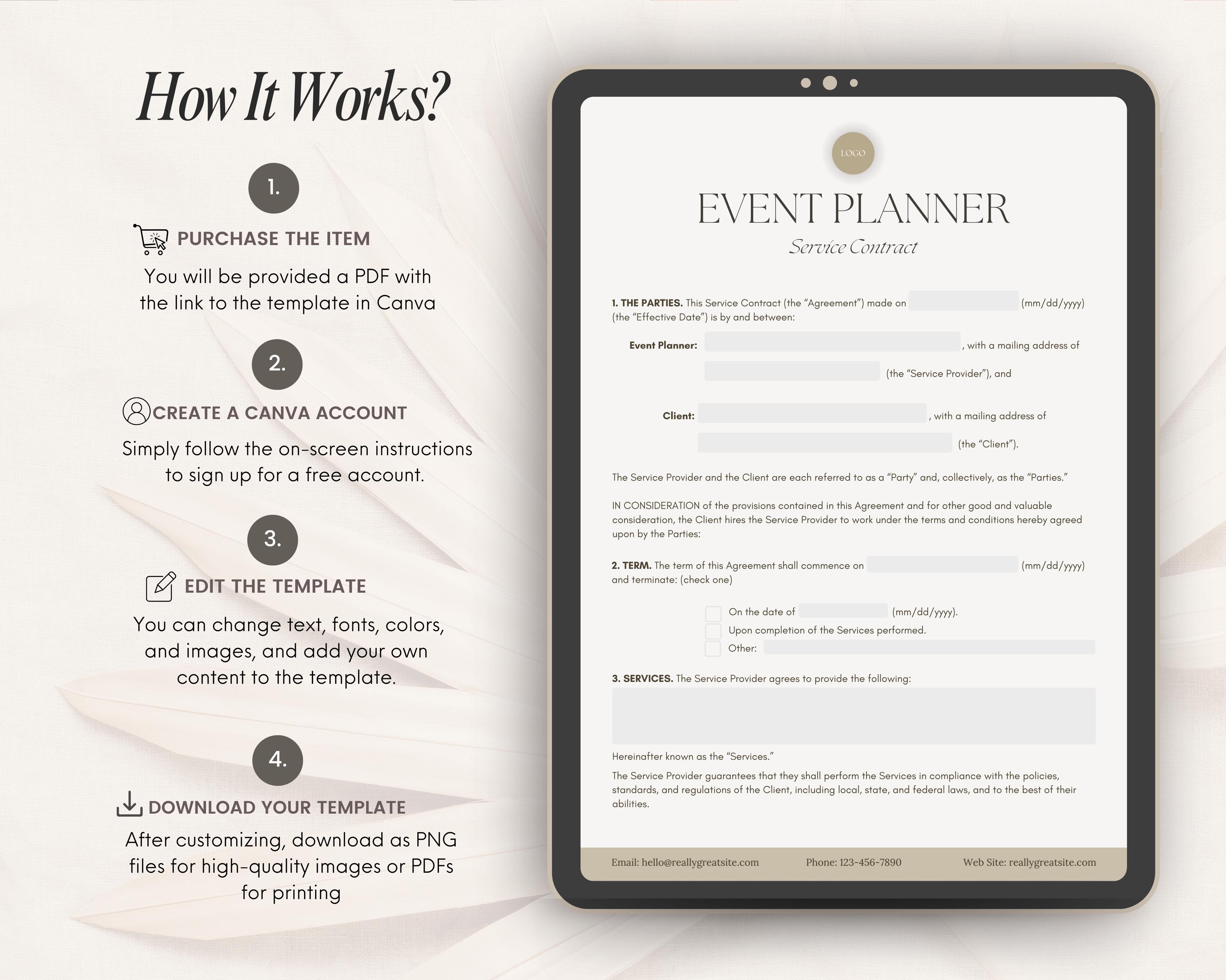 Event Planner Welcome Packet Bundle, Client Intake Forms (canva ...