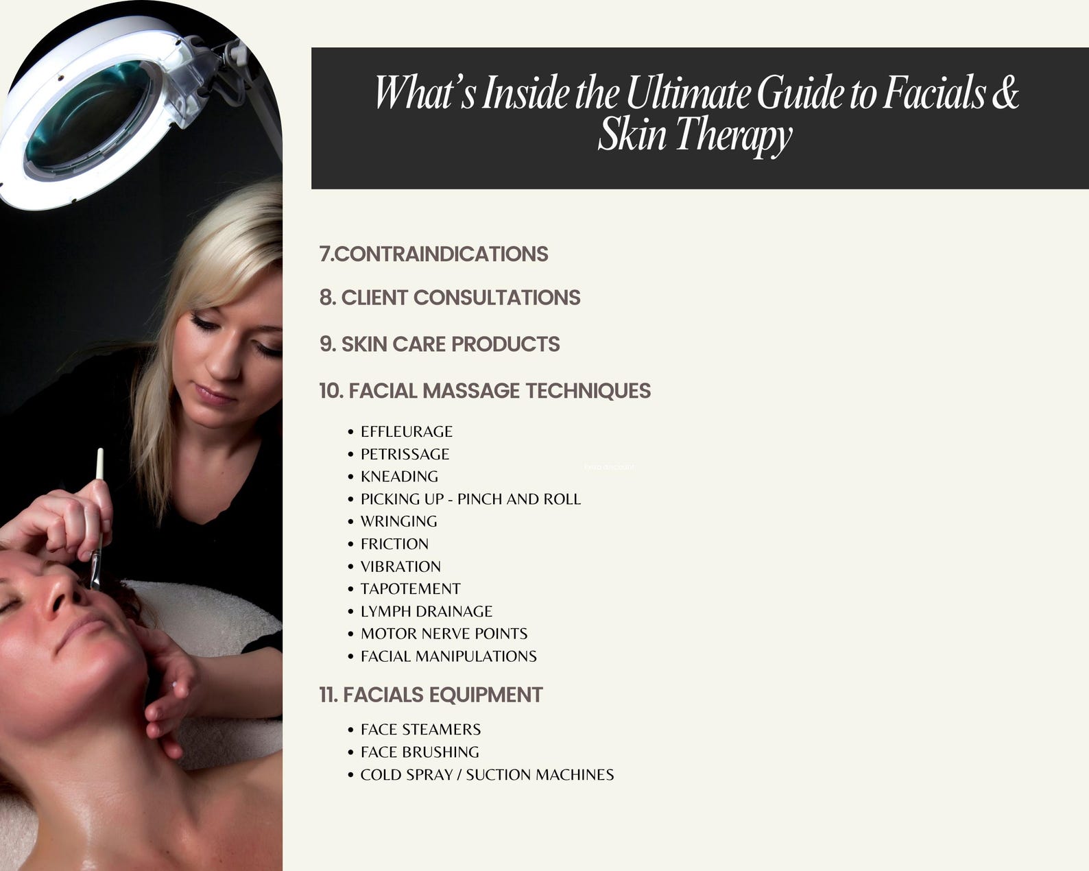 The Ultimate Guide to Facials and Skin Therapy Training Manual, Skin ...