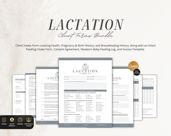 Lactation Client Forms Bundle,Editable Lactation Consultant Forms,Breastfeeding Support Consent Form Template,Postpartum Assessment Template