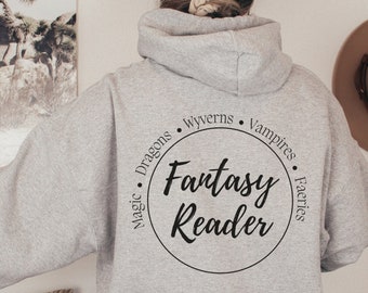 Fantasy Reader Sweatshirt, Gift for Book Lover, Merch ACOTAR and Fourth Wing Readers Will Love, Elements of Fantasy Hoodie
