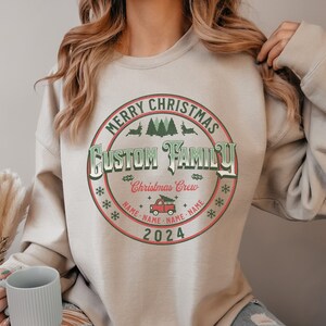 Custom Family Name Christmas Sweater, Family Christmas 2023, Holiday Tshirts, Personalized Christmas Gift, Christmas Group Shirts