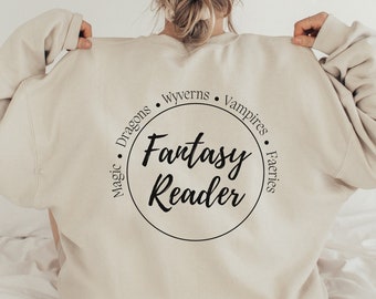 Cadeau sweat-shirt Fantasy Reader Tropes pour amateur de livres et fan de romance, ACOTAR et Merch Fandom de la quatrième aile, cadeau livresque pour rat de bibliothèque