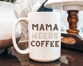 Tazza da caffè per la mamma, regalo per la mamma, divertente tazza per la festa della mamma, regalo di compleanno per la mamma dalla figlia, tazza per la nuova mamma, tazza in ceramica per la vita della mamma, tazza per l'amante del caffè,