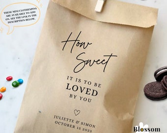 Personalized Wedding Bags for Candy Wedding Favors Thank You Bags Reception Favor Engagement Party Treat Bags Wedding Favor Bag Candy Buffet