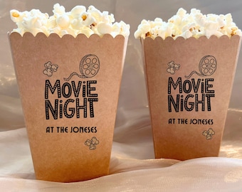 Personalized Movie Night Popcorn Box Party Favor Popcorn Bowl For Family Movie Date Night Couple Valentine Gift Set Popcorn Bucket With Name