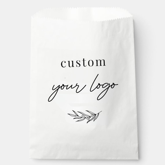 White/ Kraft Custom LOGO Bags Business Branding Business LOGO Custom Paper Bag Marketing Bag Business Event Company Party Corporate Gift Bag