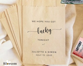 Hochzeit Scratchers Favor Hochzeit Lotterielos Gunstbeutel Lottoschein Hochzeitsgeschenke Scratch Off Party Favors Taschen Get Lucky Tonight Gefälligkeiten