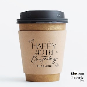 Bomboniere personalizzate per compleanno, bomboniere monouso per tazze da caffè, bomboniere in carta per feste di compleanno, decorazioni per bar