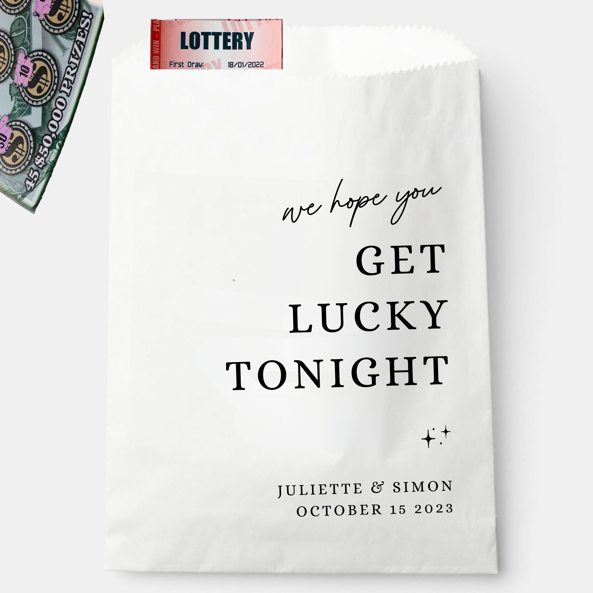 50 Lottery Ticket Wedding Favors, Scratch Ticket Wedding Favor Bags, Lotto  Ticket Bags, Lottery Ticket Holders, Bridal Shower - AliExpress