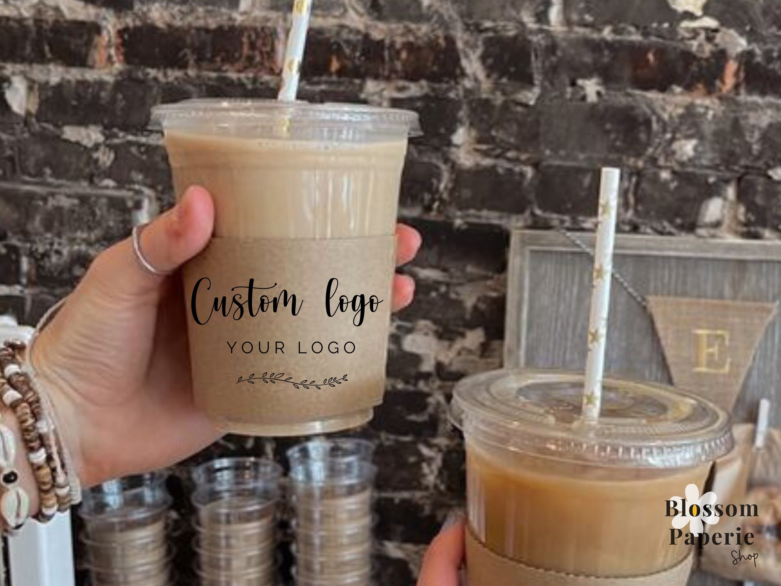 Custom Coffee SLEEVES With Business LOGO on Coffee Cup Sleeves Custom ...