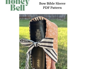 Bow Bible Sleeve Sewing Pattern | Fits LDS Quad combination book & Standard Bible | Beginner Friendly | Youth Activity PDF