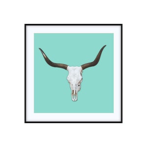 Texas Longhorn Skull | Western Photo Art Print | Custom Size