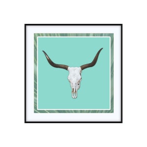 Texas Longhorn Skull | Western Photo Art Print | Custom Size