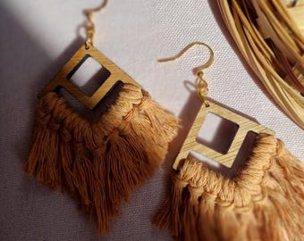 Pendientes bohemios con flecos: pendientes extragrandes con borlas