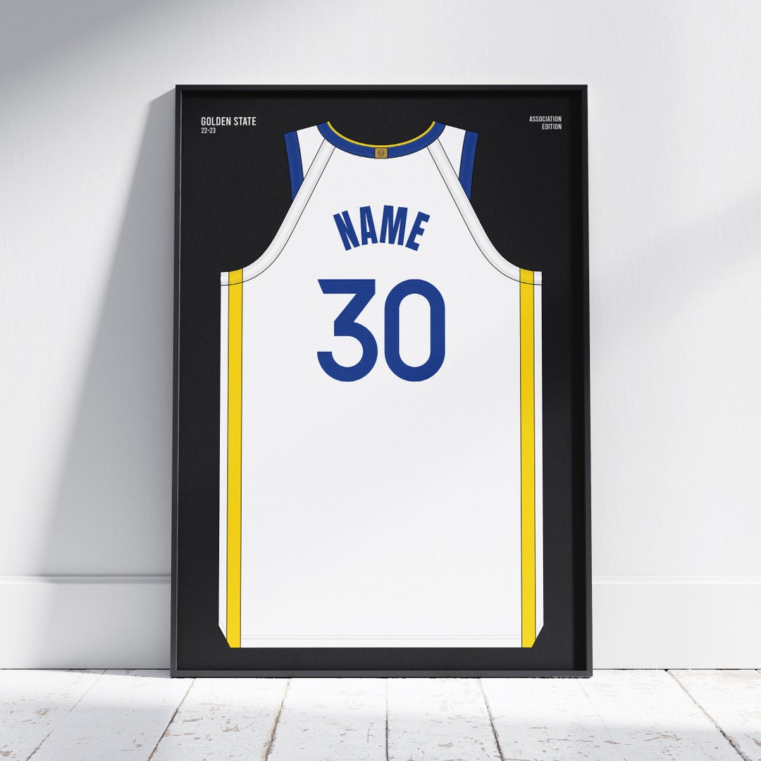 Custom Basketball Jersey Poster GSW 2223 Association Etsy