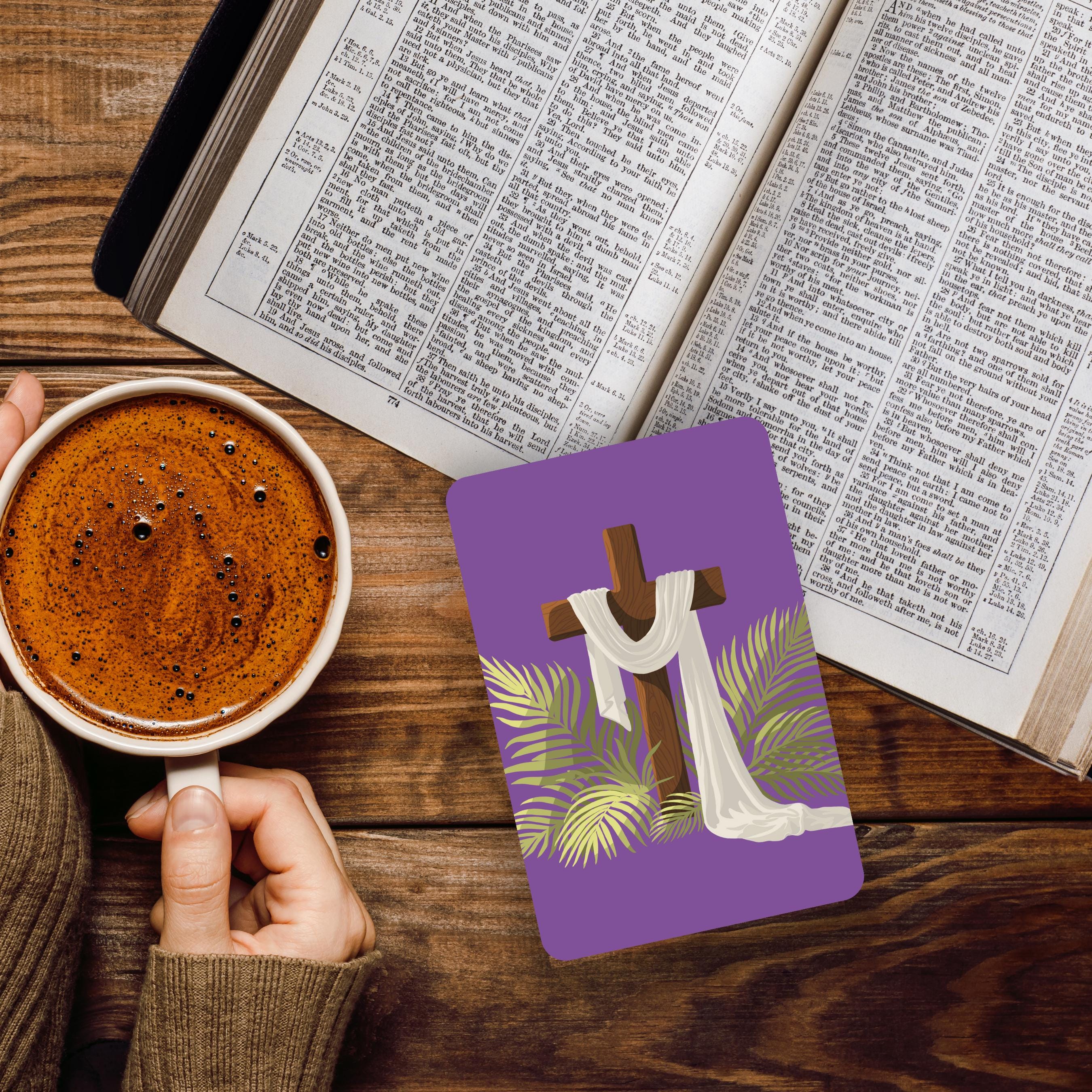 Premium Lent Prayer Card | Dual-finish Design for Prayer & Reflection ...
