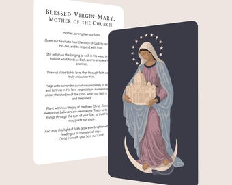 Heilige Maagd Maria Katholieke Gebedskaart | Heilige kaart (4"x6")