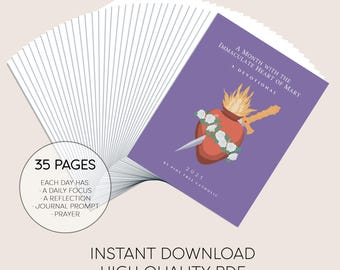 Immaculate Heart Devotional: 30-Day Reflection Journal (PDF Download)