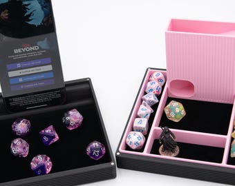 CritKit™ Explorer – Dice, Tower, Miniature Storage, Phone or Tablet Stand with Dice Tray