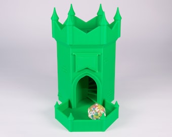 Castle Dice Tower • Handmade for RPG, D&D • Multi-Dice Rolling