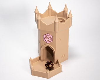 3D Printed Dice Tower | D20 Symbol, Tabletop Gaming