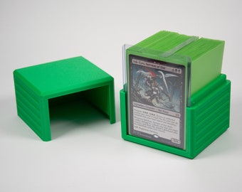 ArcaneVault™ Commander Deck Box - 3D Printed Card Deck Box: Magic, Commander, Art Card Display - 100 & 110 Card Fit