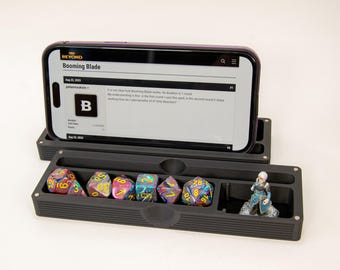 CritKit™ Journeyman – Dice, Miniature, Pen Storage and Phone Stand