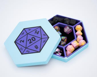 RollVault™ Level 1 Dice Case • Single-Layer Dice Storage with Rolling Tray
