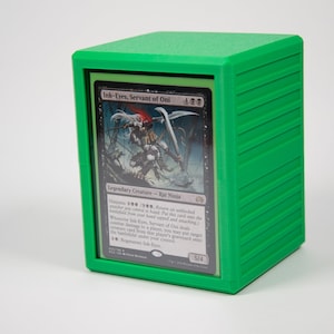 Boîte de jeu Formcrafted Magic : The Gathering | 3 tailles | Pochette de présentation à chargement par le dessus pour commander/carte d'art | Stockage sécurisé des cartes imprimées en 3D