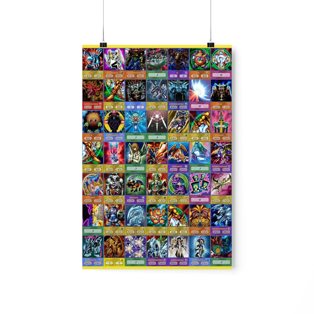 Yugioh Poster Anime Style Trading Cards Gift. Trading Card Etsy