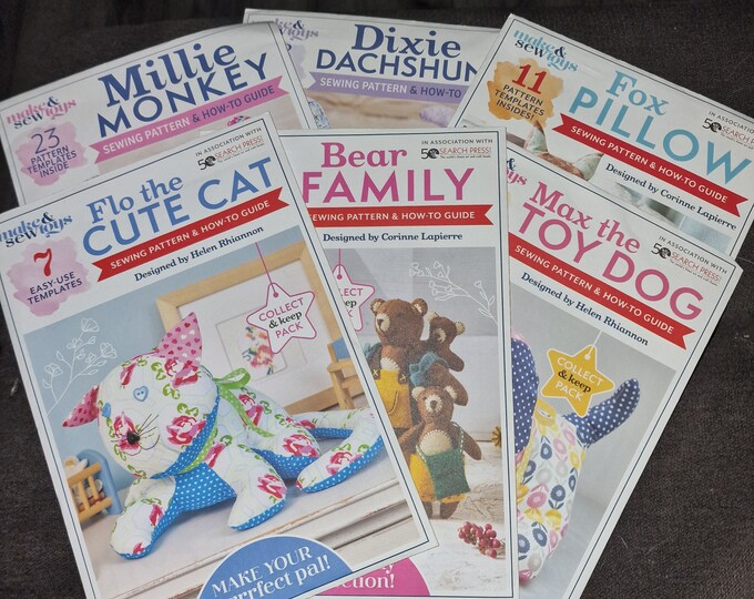 Stuffed Toy Sewing Patterns Etsy