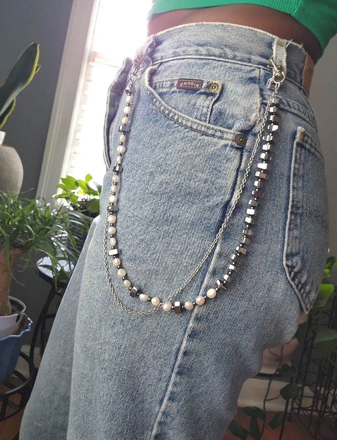 Tarnish Resistant|stainless Steel|silver Jean Chain Alt Jewelry|bag ...