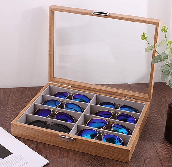 Buy BELISMA Sunglass Organizer for Women and Men - PU Leather Sunglass Case  Hard Shell with Multiple Slots - Glasses Holder for Online at Best Prices  in India - JioMart.