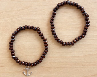 Men's Wooden Beaded Bracelet