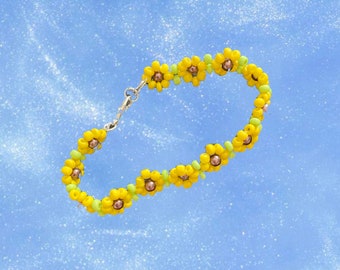 Pulsera de verano del jardín de girasoles