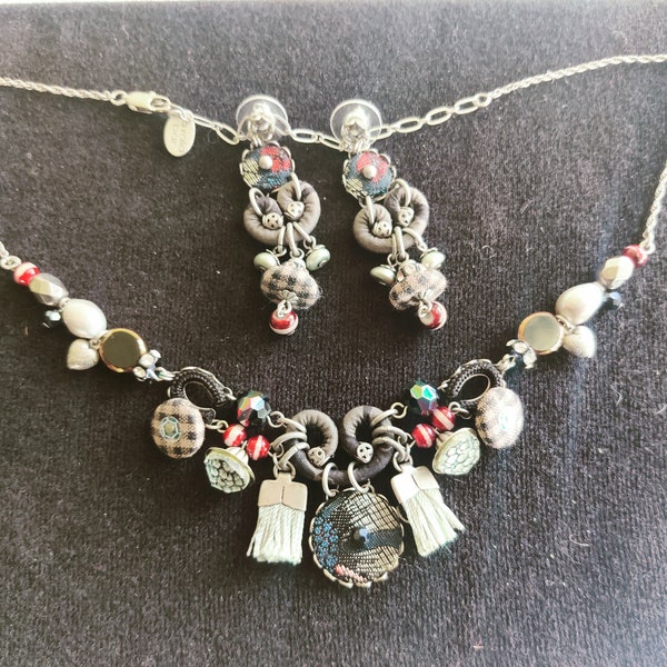 Ayala Bar Vintage Necklace + Earrings Set