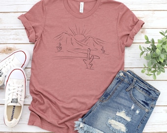 Graphic Tshirt, Minimalist tee, Summer Clothing, Summer Apparel, Cute Boho Shirt, Cute Shirt for Summer, Gift for Moms, Mothers Day