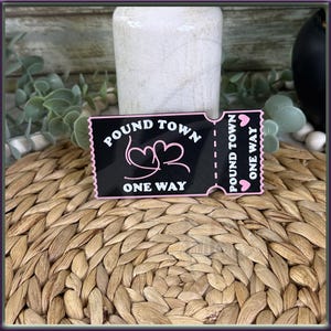 Ingresso Pound Town Presente para Ela/Ele Dia dos Namorados Romance Impresso em 3D