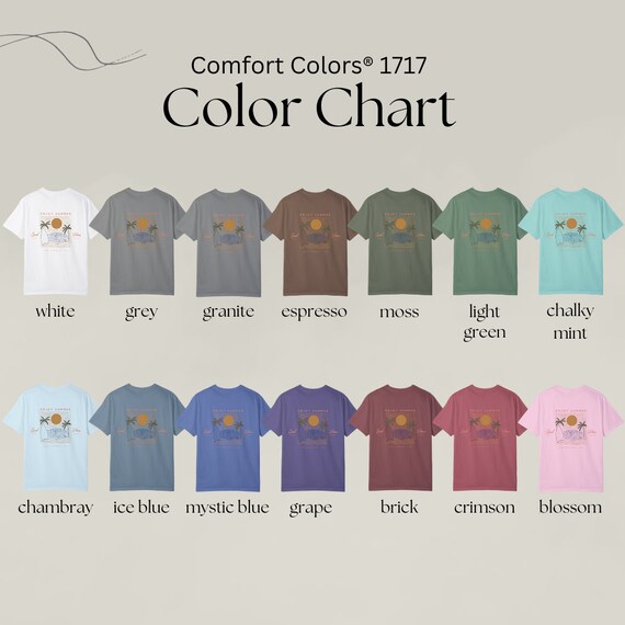 Comfort Colors® Enjoy Summer Tee, Good Vibes Times, Summer Tee