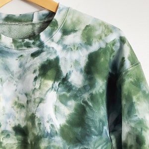 Jungle Rain Watercolor Custom Order Tie Dye T-shirts, Long Sleeve, Sweatshirt or Hoodie, Ice Tie Dye, Tie Dye Sweatshirt, Unisex Tie Dye
