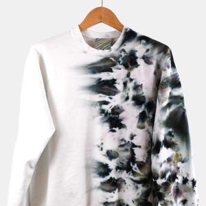Half The Hype Watercolor Tie Dye Sweatshirt or Hoodie, Unisex Ice Dye Shirt image 3