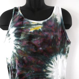 Men&#39;s Chasm Watercolor Custom Order Tie Dye Tank Top, Ice Tie Dye Tank, Tie Dye T-Shirt, Unisex Tie Dye