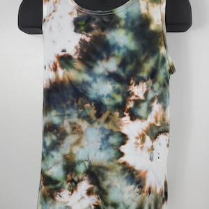 Men&#39;s Camo Watercolor Custom Order Tie Dye Tank Top, Ice Tie Dye Tank, Tie Dye T-Shirt, Unisex Tie Dye