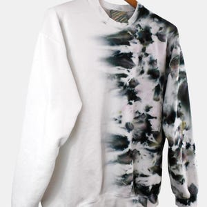 Half The Hype Watercolor Tie Dye Sweatshirt or Hoodie, Unisex Ice Dye Shirt image 5