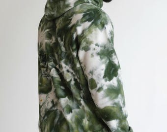 Jungle Rain Ice Dye Unisex Sweatshirt, Tie Dye Hoodie,