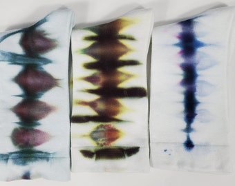 Hand-Dyed Bamboo Socks: Women's Tie-Dye, Eco-Friendly (Set of 3)