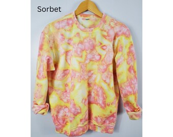 Barely There Watercolor Tie Dye Sweatshirt, Custom Ice Dye, Unisex Shirt