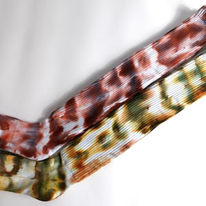 Women&#39;s Size Medium Hand Dyed Cotton Scrunch Socks, Vibrant Hand-Dyed Tie-Dye Knee Socks, Unique Tie-Dye Socks for Stylish Colorful Comfort